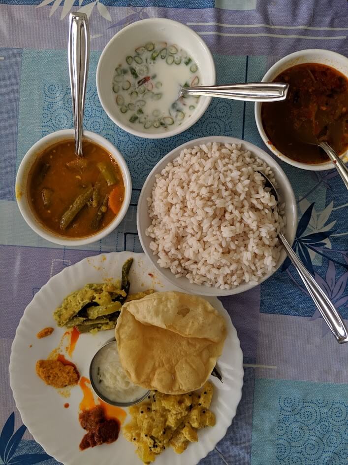 Kerala vegetarian thali